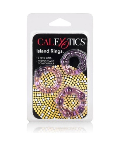 California Exotic Novelties Transparent Island Rings - Набор эрекционных колец, 3 шт
